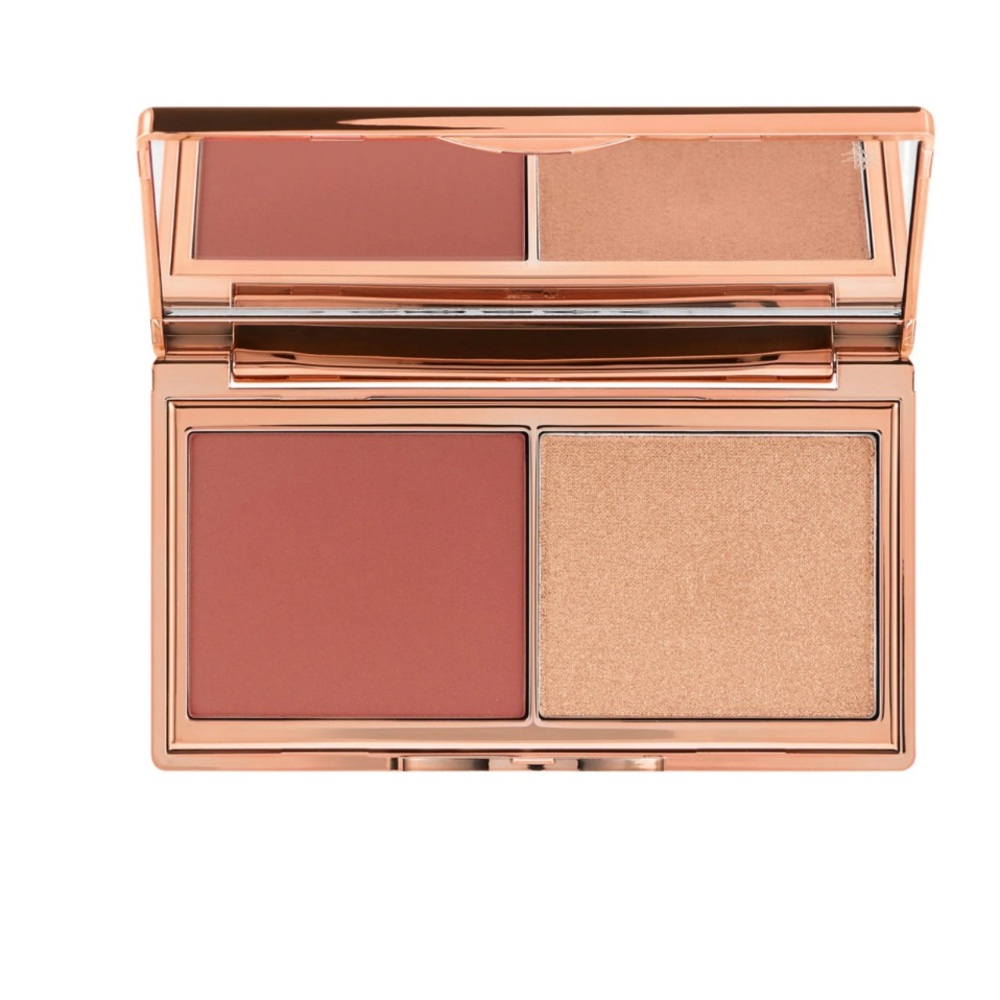 NIB Limited Edition Charlotte Tilbury Mini Hollywood Blush and Glow- Tan/Deep
